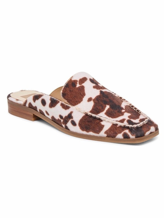 Dolce Vita Shoes - Dolce Vita Brevyn Mules in Cocoa Faux Calf Hair Women’s Size 6.5